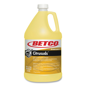 SYMPLICTY CITRUSUDS MANUAL DISHWASHING DETERGENT, LEMON SCENT, 1 GAL BOTTLE by Betco Corporation