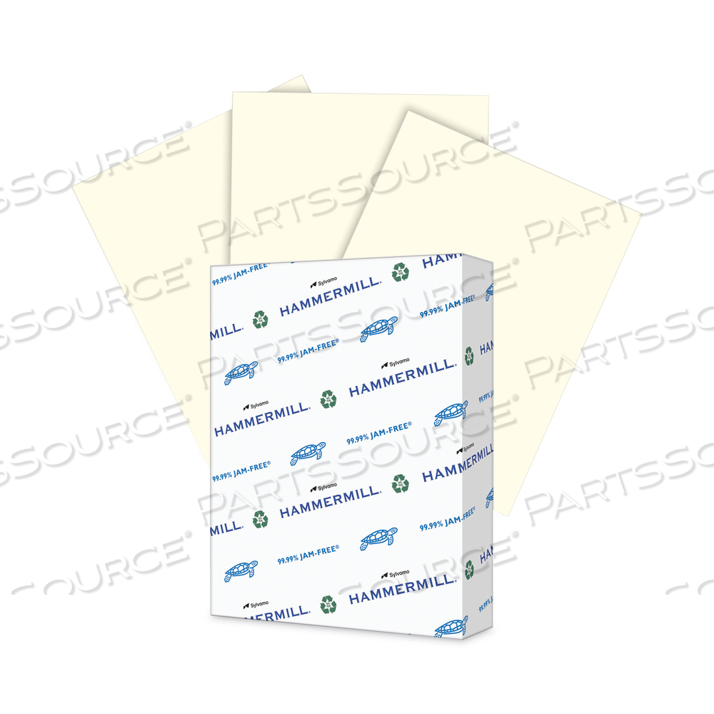 COLORS PRINT PAPER, 20 LB BOND WEIGHT, 8.5 X 11, CREAM 