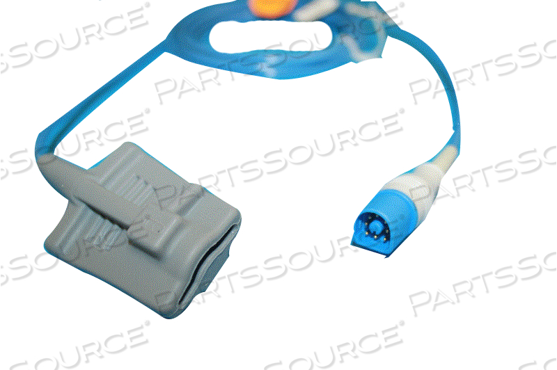 SENSOR, COMPATIBLE SPO2 SOFT-FINGER, PHILIPS, ADULT AGE GROUP, 3M/10FT CABLE LENGTH, REUSABLE 