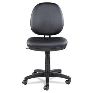 ALERA INTERVAL SERIES SWIVEL/TILT TASK CHAIR, BONDED LEATHER SEAT/BACK, UP TO 275 LB, 18.11" TO 23.22" SEAT HEIGHT, BLACK by Alera