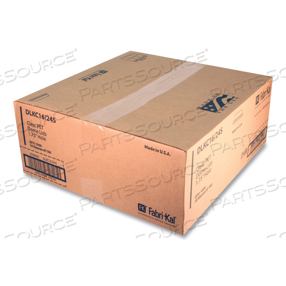 GREENWARE COLD DRINK LIDS, FITS 16 OZ TO 24 OZ, CLEAR by Fabrikal