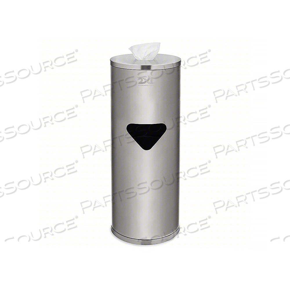 WET WIPE DISPENSER FLOOR STAND, STAINLESS STEEL by 2XL Corporation WET WIPE DISPENSER FLOOR STAND, STAINLESS STEEL by 2XL Corporation