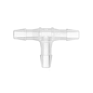 NATURAL POLYPROPYLENE BARBED T CONNECTOR FOR 1/16IN ID TUBING by Qosina