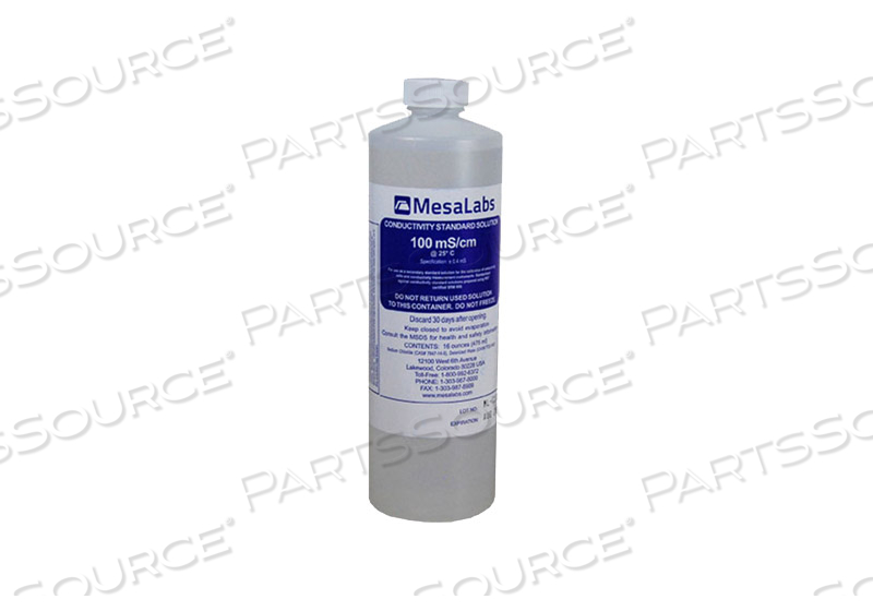 TDS CALIBRATOR SOLUTION, 100MS/CM CONDUCTIVITY, BOTTLE CONTAINER TYPE, 16OZ VOLUME, FOR 90XL TECHNICIAN METER AND PHOENIX XL CLINICIAN METER by Mesa Laboratories, Inc.