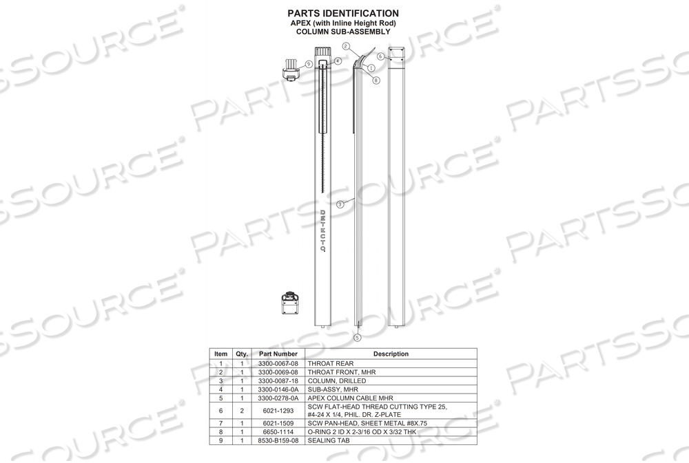 MHR SUB-ASSEMBLY by Detecto Scale / Cardinal Scale