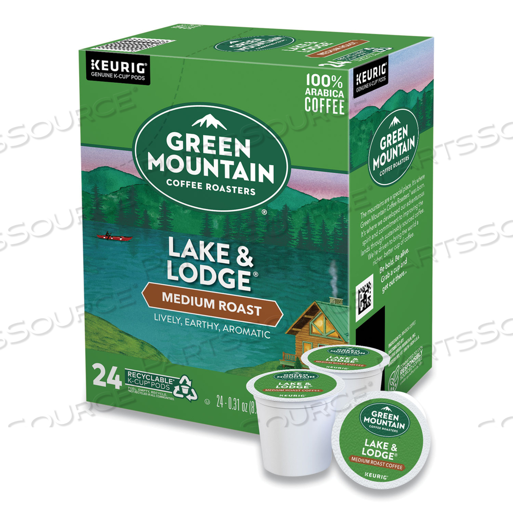 LAKE AND LODGE COFFEE K-CUPS, MEDIUM ROAST by Green Mountain Coffee
