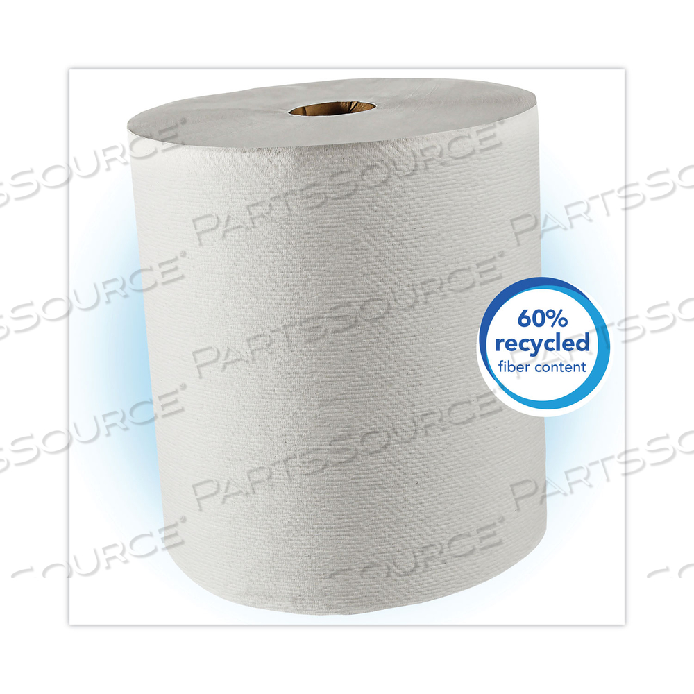 HARD ROLL PAPER TOWELS WITH PREMIUM ABSORBENCY POCKETS, 8" X 425 FT, 1.5" CORE, WHITE HARD ROLL PAPER TOWELS WITH PREMIUM ABSORBENCY POCKETS, 8" X 425 FT, 1.5" CORE, WHITE