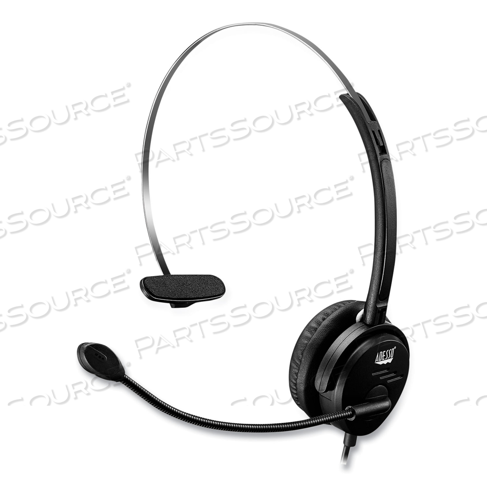 XTREAM P1 MONAURAL OVER THE HEAD HEADSET WITH MICROPHONE, BLACK by Adesso, Inc. XTREAM P1 MONAURAL OVER THE HEAD HEADSET WITH MICROPHONE, BLACK by Adesso, Inc.