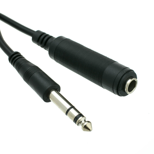 1/4 INCH STEREO EXTENSION CABLE, TRS, BALANCED, 1/4 INCH MALE TO 1/4 INCH FEMALE, 10 FOOT by CableWholesale