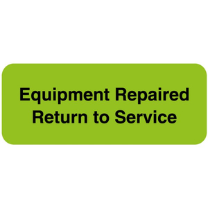 MAINTENANCE LABEL, REMOVABLE, 2-1/4IN WIDTH, 7/8IN HEIGHT, FLUORESCENT GREEN, FLUORESCENT PAPER, -65 TO +180 TEMPERATURE RANGE by United Ad Label