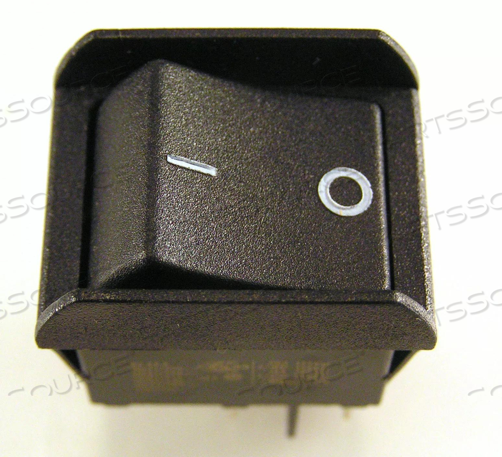 RED LAMP ROCKER SWITCH ON/OFF, BLACK by Dent-X (ImageWorks) (formerly AFP Imaging)