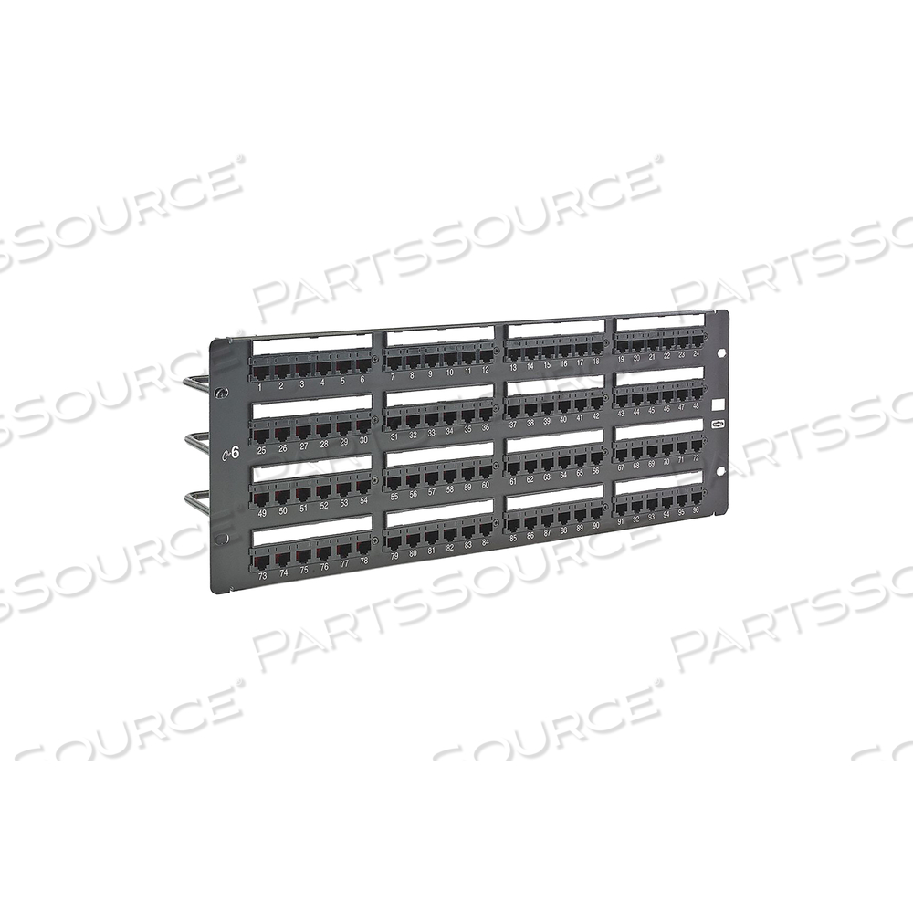 PATCH PANEL 6.97IN.H 6 CATEGORY STEEL by Hubbell