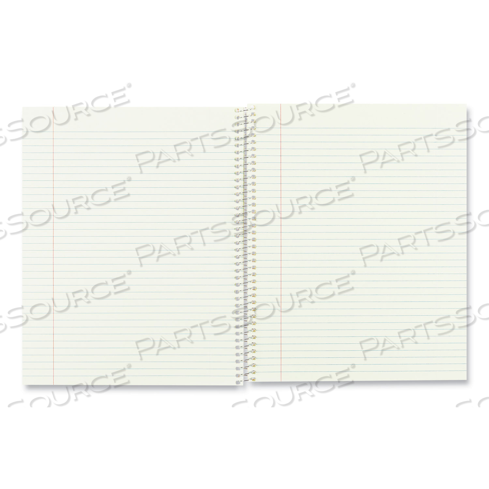 SINGLE-SUBJECT WIREBOUND NOTEBOOKS, 1 SUBJECT, NARROW RULE, BROWN COVER, 10 X 8, 80 EYE-EASE GREEN SHEETS by National