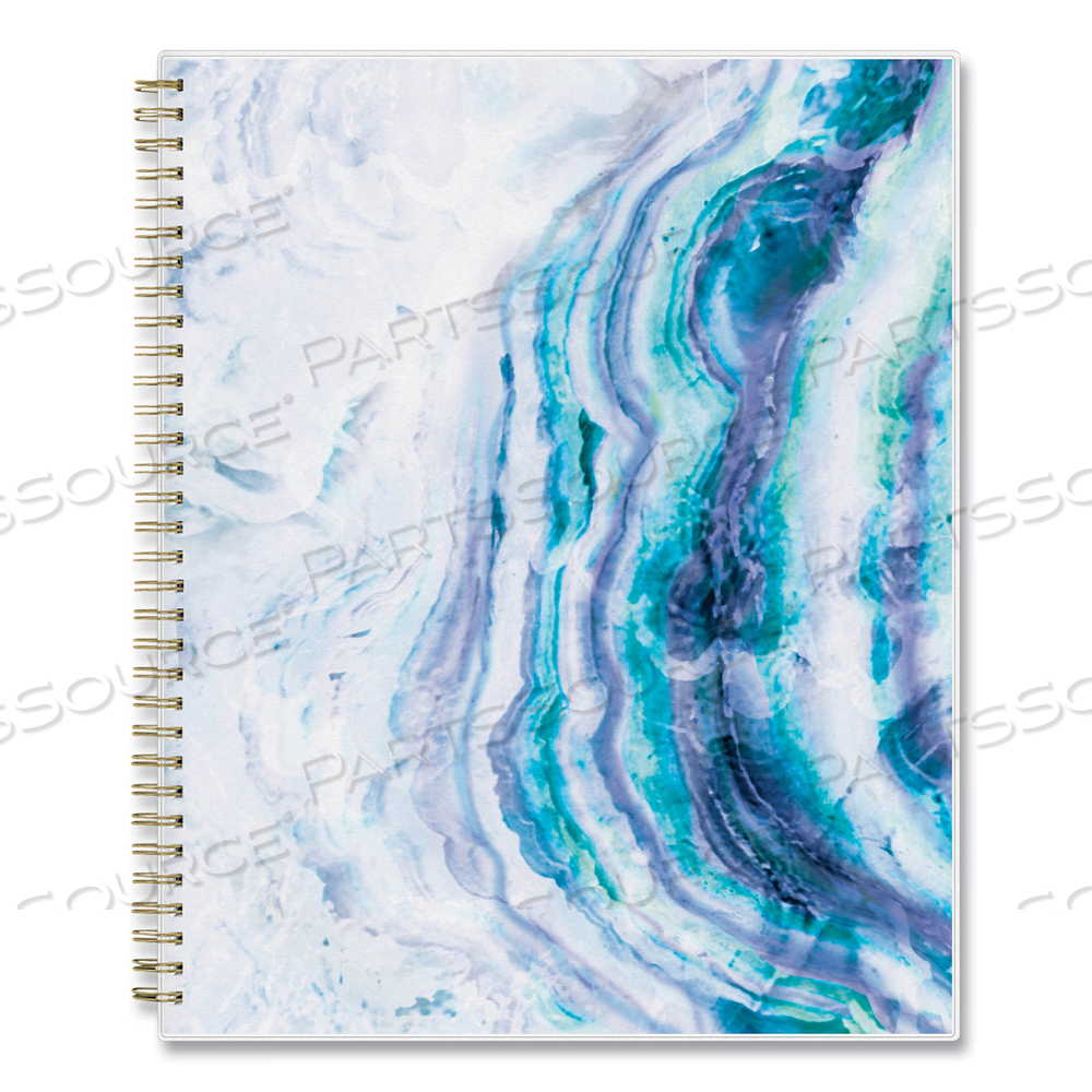 GEMMA ACADEMIC YEAR WEEKLY/MONTHLY PLANNER, GEODE ARTWORK, 11 X 8.5, BLUE/PURPLE COVER, 12-MONTH (JULY-JUNE): 2023-2024 by Blue Sky