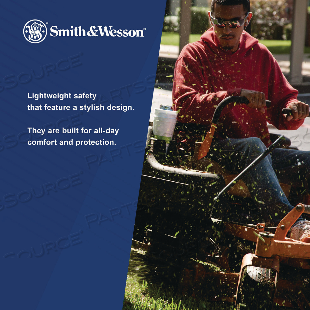 44 MAGNUM SAFETY GLASSES, BLACK FRAME, BLACK LENS by Smith & Wesson
