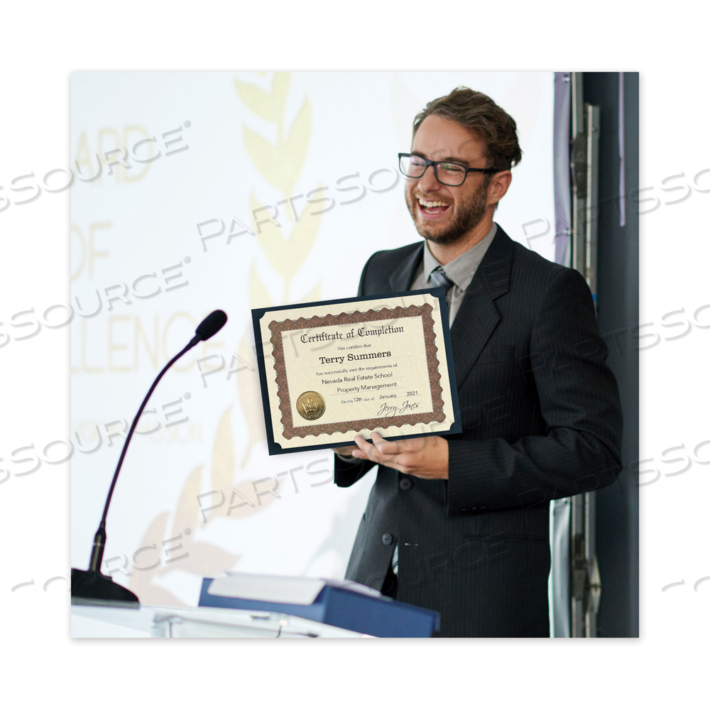 READY-TO-USE CERTIFICATES, COMPLETION, 11 X 8.5, IVORY/BROWN/GOLD COLORS WITH BROWN BORDER by Great Papers