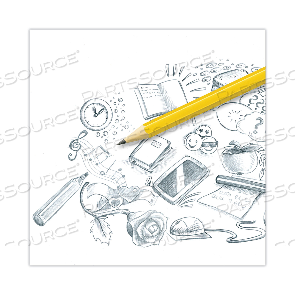 WOODCASE PENCIL, HB (#2), BLACK LEAD, YELLOW BARREL by Staedtler