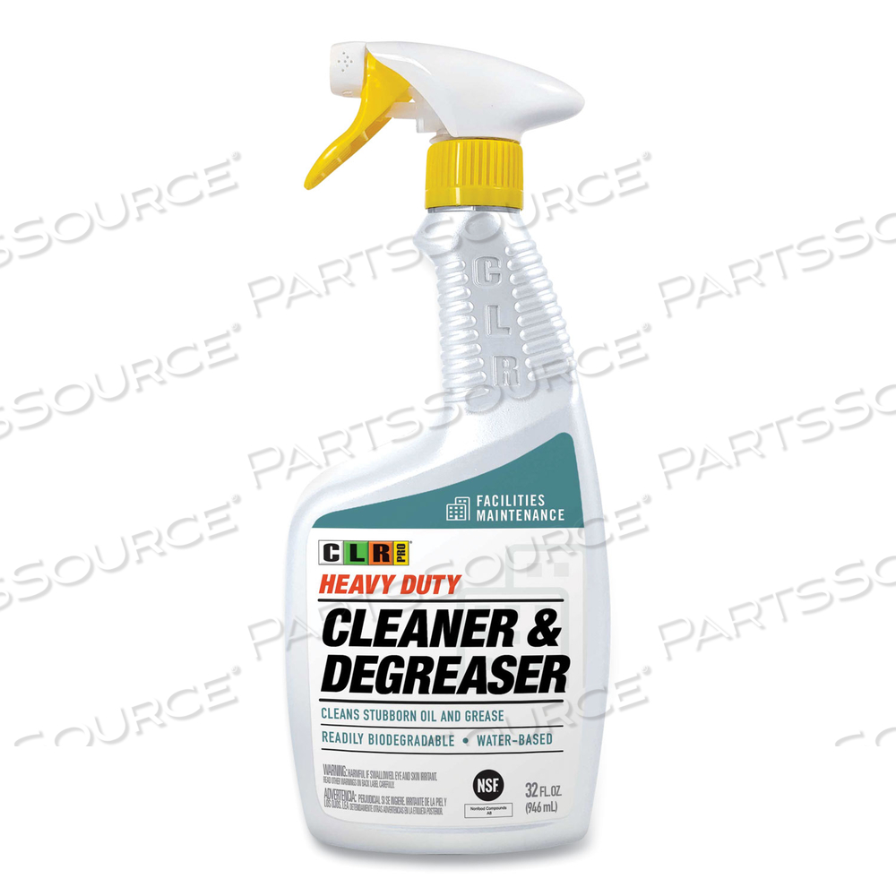 HEAVY DUTY CLEANER AND DEGREASER, 32 OZ SPRAY BOTTLE, 6/CARTON HEAVY DUTY CLEANER AND DEGREASER, 32 OZ SPRAY BOTTLE, 6/CARTON
