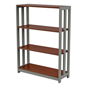 TRENTO LINE BOOKCASE, THREE-SHELF, 31.5W X 11.5D X 43.25H, CHERRY by Linea Italia Inc TRENTO LINE BOOKCASE, THREE-SHELF, 31.5W X 11.5D X 43.25H, CHERRY by Linea Italia Inc