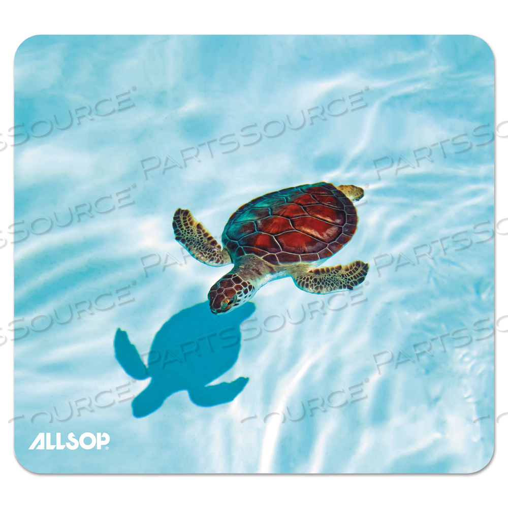 NATURESMART MOUSE PAD, 8.5 X 8, TURTLE DESIGN by Allsop