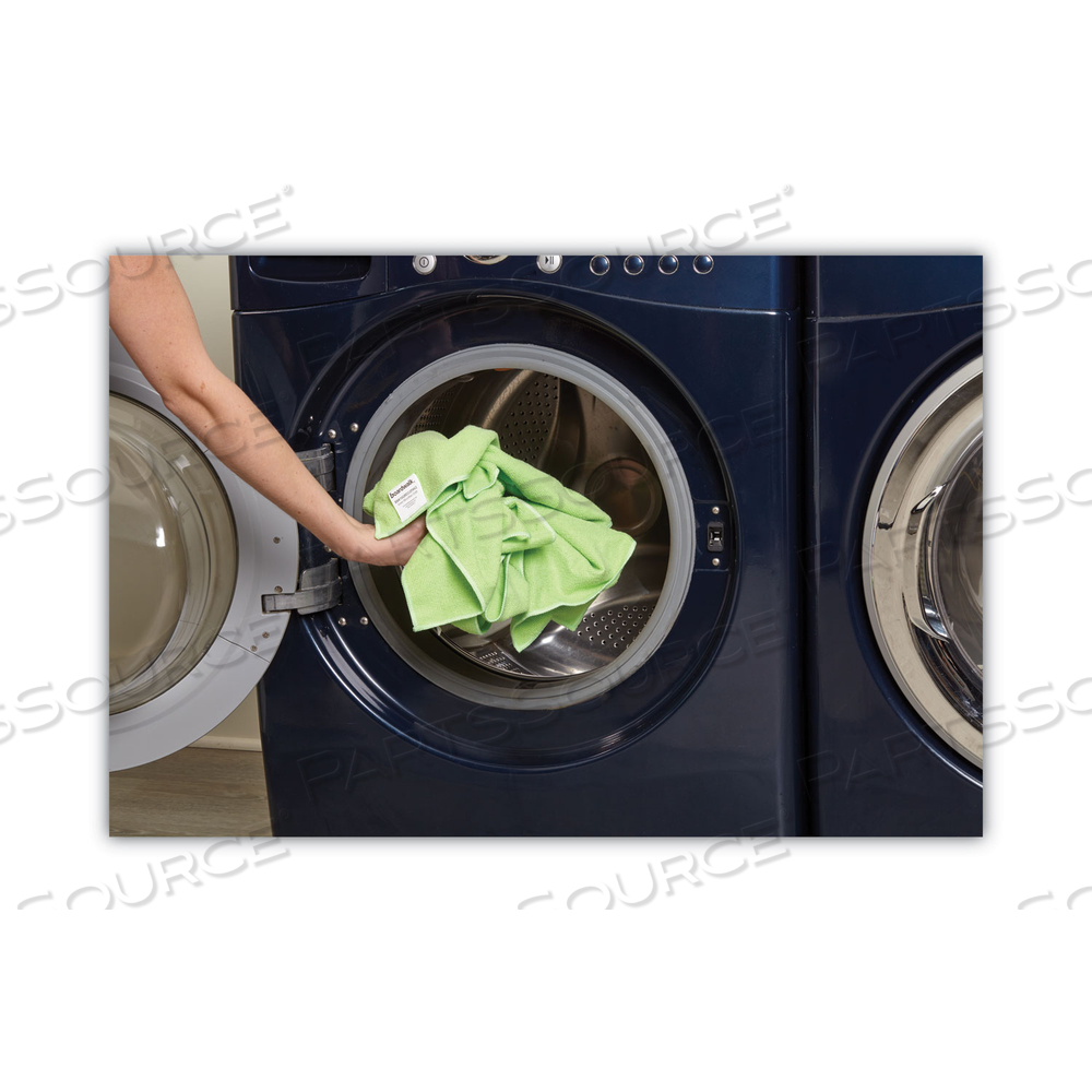 MICROFIBER CLEANING CLOTHS, 16 X 16, GREEN by Boardwalk MICROFIBER CLEANING CLOTHS, 16 X 16, GREEN by Boardwalk