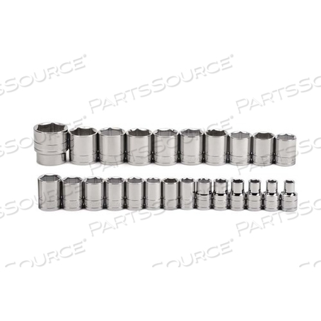 32941 WILLIAMS SOCKET SET, 10 PIECES, 1/2 INCH DRIVE, SHALLOW, 6 POINT by Snap-on Incorporated
