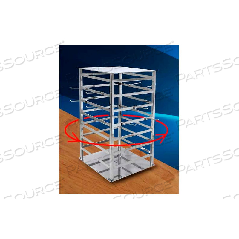 4 WAYS SPINNING CHROME JEWERLY DISPLAY by Amko Displays LLC