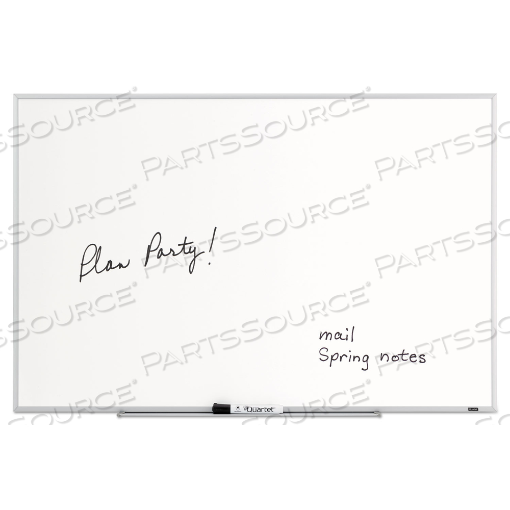 DRY ERASE BOARD, MELAMINE SURFACE, 36 X 24, SILVER ALUMINUM FRAME by Quartet DRY ERASE BOARD, MELAMINE SURFACE, 36 X 24, SILVER ALUMINUM FRAME by Quartet