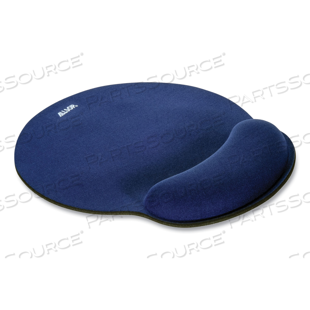 MOUSEPAD PRO MEMORY FOAM MOUSE PAD WITH WRIST REST, 9 X 10, BLUE 