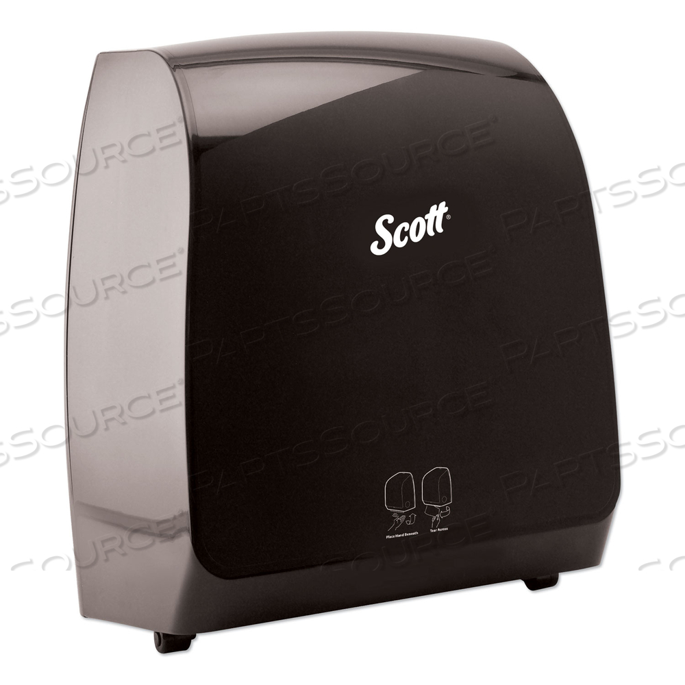 PRO ELECTRONIC HARD ROLL TOWEL DISPENSER, 12.66 X 9.18 X 16.44, SMOKE by Scott PRO ELECTRONIC HARD ROLL TOWEL DISPENSER, 12.66 X 9.18 X 16.44, SMOKE by Scott