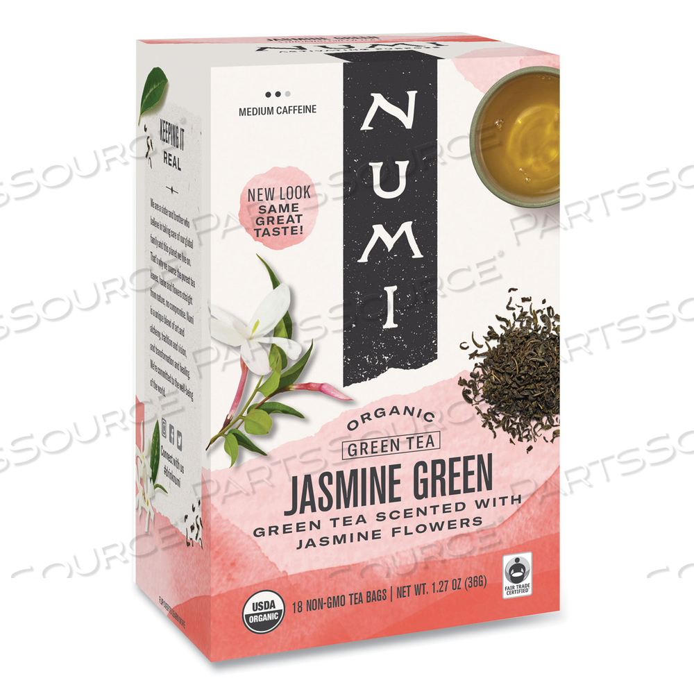 ORGANIC TEAS AND TEASANS, 1.27 OZ, JASMINE GREEN by Numi