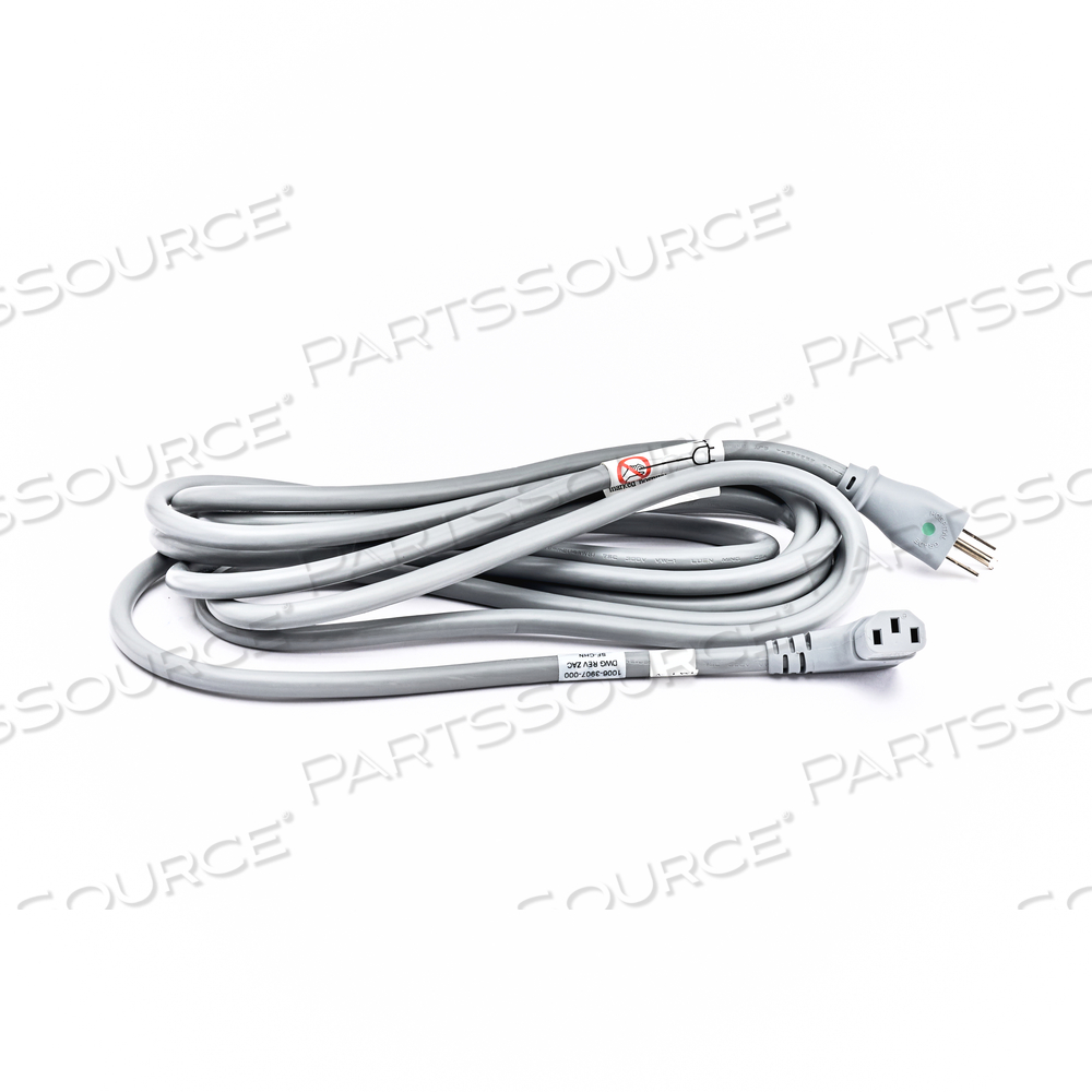 POWER CORD 14-3 SJT NEMA 5-15 P WITH LABEL by Datex-Ohmeda