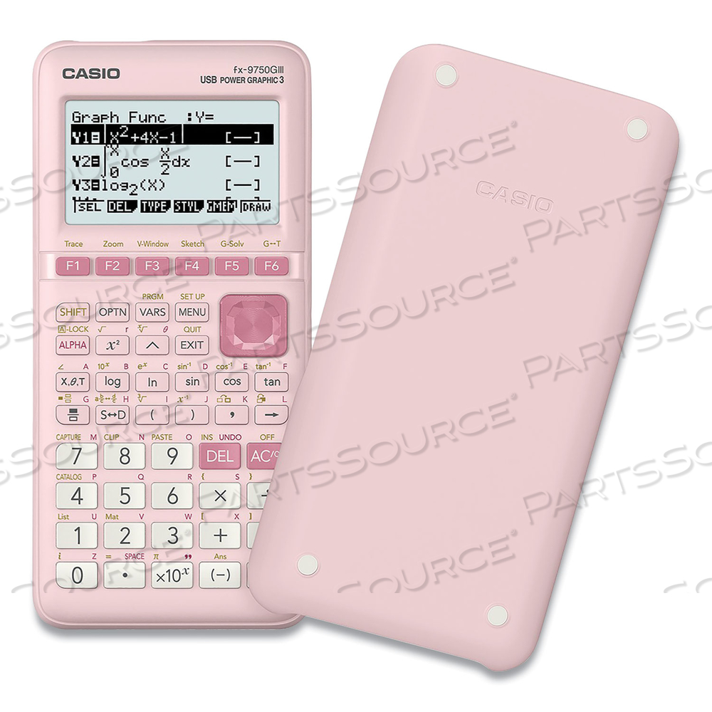 FX-9750GIII 3RD EDITION GRAPHING CALCULATOR, 21-DIGIT LCD, PINK by Casio