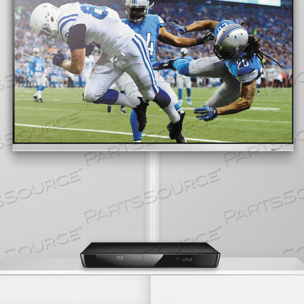 DECORATIVE DESK CORD COVER, 60" X 2" X 1" COVER, WHITE by D-Line