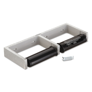 CLASSICSERIES TOILET TISSUE DISPENSER FOR TWO ROLLS, 12.5 X 4 86 X 1.5, SATIN FINISH CAST ALUMINUM by Bobrick Washroom Equipment, Inc CLASSICSERIES TOILET TISSUE DISPENSER FOR TWO ROLLS, 12.5 X 4 86 X 1.5, SATIN FINISH CAST ALUMINUM by Bobrick Washroom Equipment, Inc