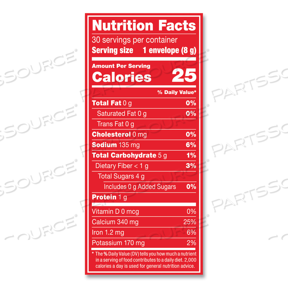 HOT COCOA MIX, RICH CHOCOLATE, 0.28 OZ PACKET, 30 PACKETS/BOX, 6 BOXES/CARTON 