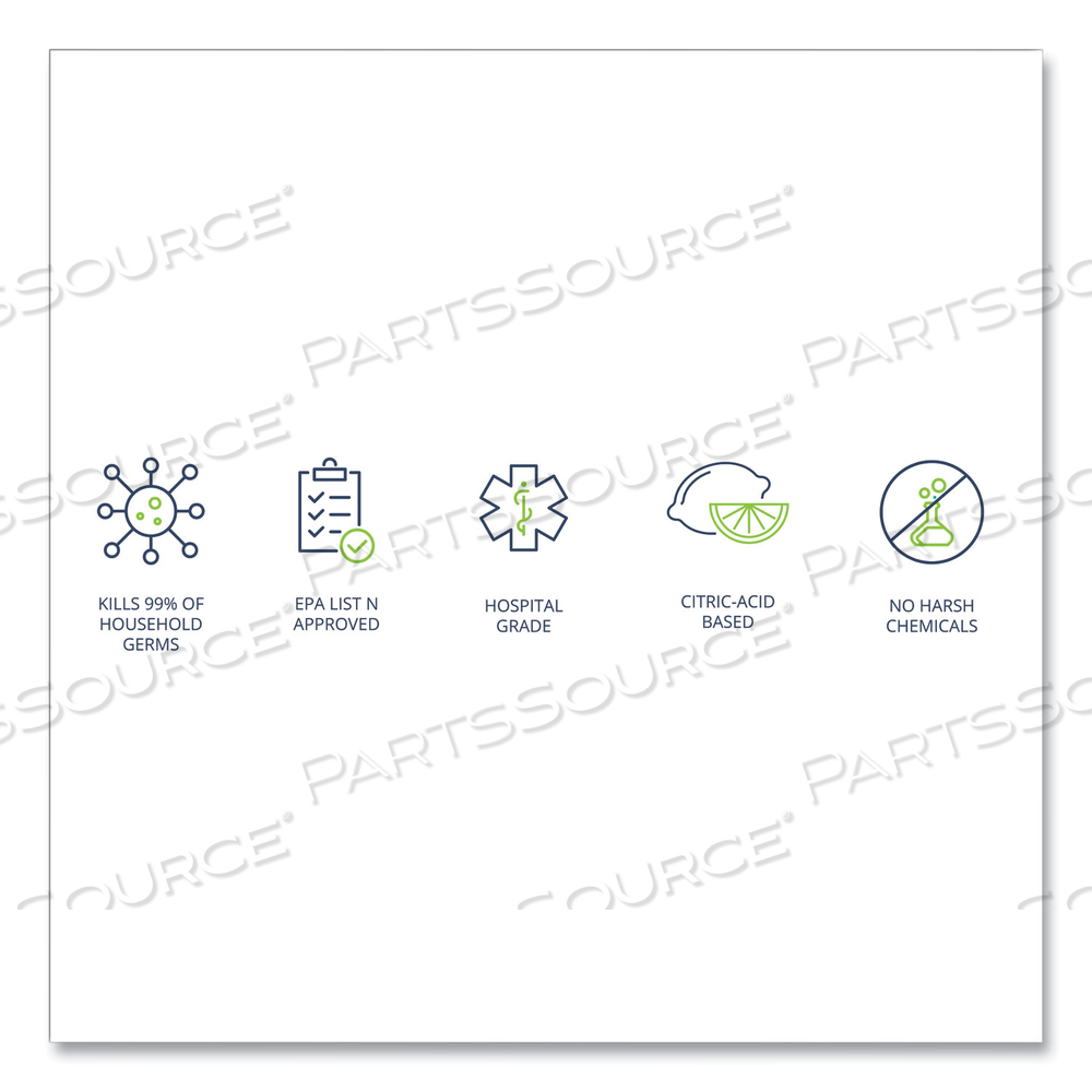 CLEANCIDE DISINFECTING WIPES, 8 X 5.5, FRESH SCENT, 400/TUB by Wexford Labs, Inc.