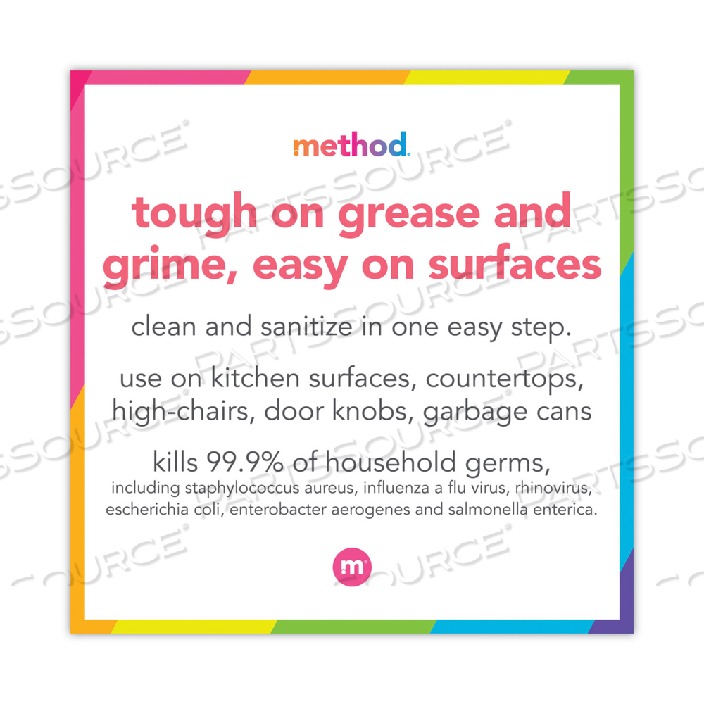 ANTIBAC ALL-PURPOSE CLEANER, WILDFLOWER, 28 OZ SPRAY BOTTLE by Method ANTIBAC ALL-PURPOSE CLEANER, WILDFLOWER, 28 OZ SPRAY BOTTLE by Method