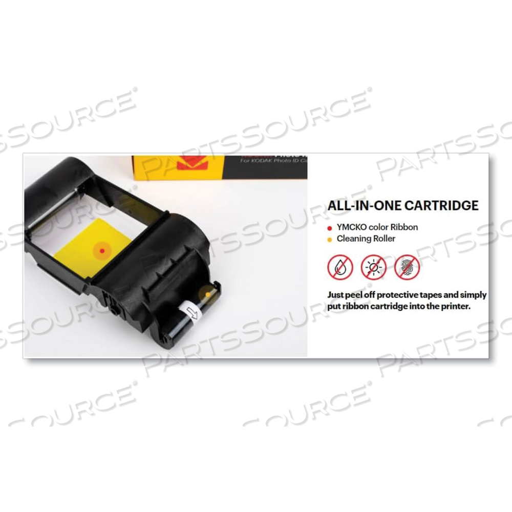 PHOTO ID COLOR RIBBON KIT, BLACK/CYAN/MAGENTA/YELLOW by Kodak Consumer Products & Services