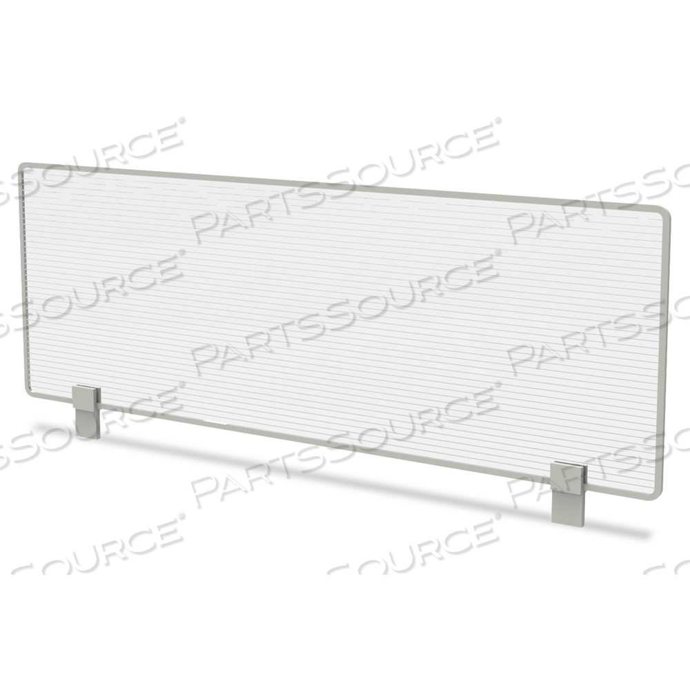 TRENTO LINE DIVIDING PANEL, POLYCARBONATE, 47.13W X 1.75D X 15.5H, TRANSLUCENT by Linea Italia Inc