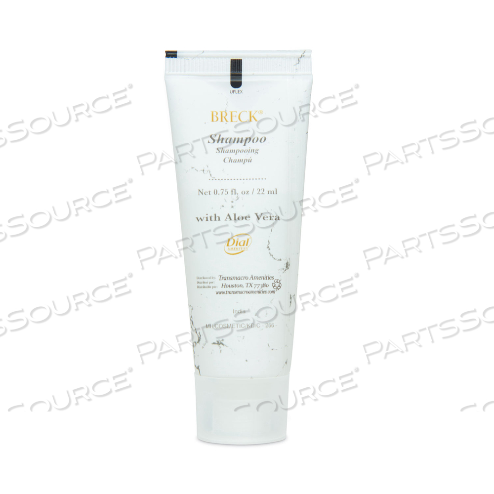 SHAMPOO, LIGHT GREEN/GOLD, PLEASANT SCENT, 0.75 OZ. BOTTLE 