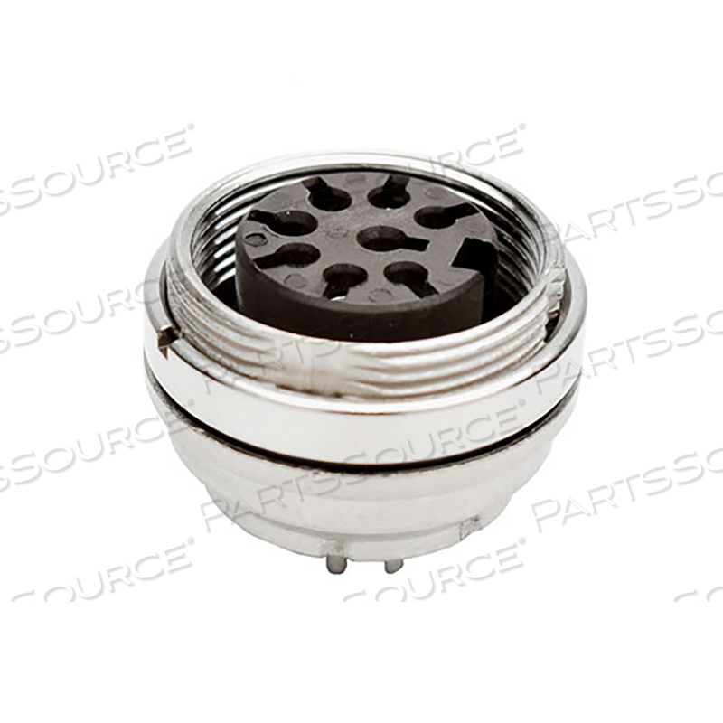 100V 5A PANEL MOUNT FEMALE RECEPTACLE 8 WAY CIRCULAR DIN CONNECTOR by Amphenol