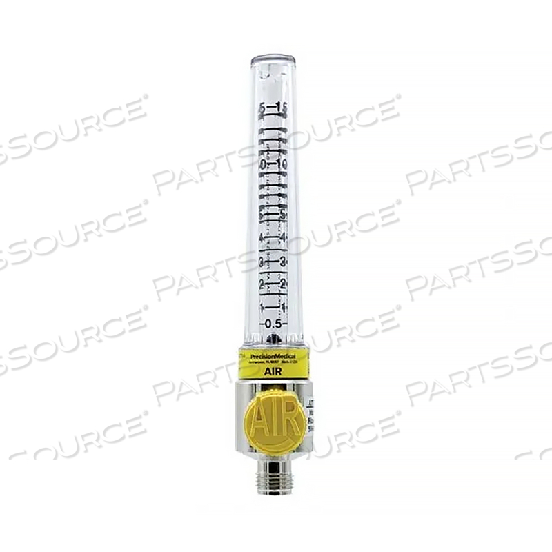 MEDICAL AIR CHROME FLOWMETER 0-15 LPM CHEMETRON QUICK CONNECT by Precision Medical, Inc.
