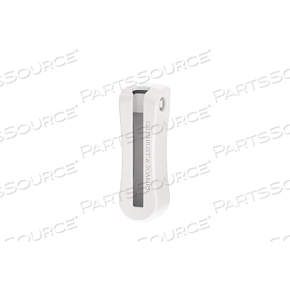 PURE BY GLOSS AND GUILD+PEPPER ABS MINI BRACKET - SCREW MOUNT, 1.25 X 0.84 X 3.65, WHITE by Gilchrist & Soames PURE BY GLOSS AND GUILD+PEPPER ABS MINI BRACKET - SCREW MOUNT, 1.25 X 0.84 X 3.65, WHITE by Gilchrist & Soames