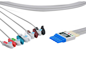 LEAD SET, ICU, 1.6M LENGTH, GRABBER ELECTRODE ATTACHMENT METHOD, SHIELDED SHIELDED/UNSHIELDED, CE CERTIFIED STANDARD, NON-STERILE STERILE, C by Philips