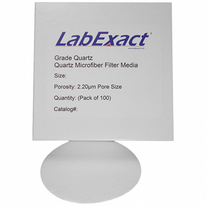 GLASS MIC FILTER 4.25 CM DIA 2.2UM PK100 by Lab Safety Supply GLASS MIC FILTER 4.25 CM DIA 2.2UM PK100 by Lab Safety Supply