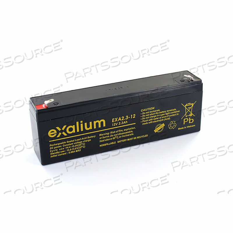 BATTERY 12 V 2.3 AH BLADE TERMINAL by Arjo Inc. BATTERY 12 V 2.3 AH BLADE TERMINAL by Arjo Inc.