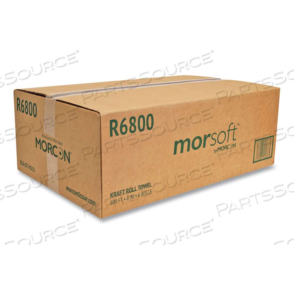 MORSOFT UNIVERSAL ROLL TOWELS, 8" X 800 FT, BROWN/CARTON MORSOFT UNIVERSAL ROLL TOWELS, 8" X 800 FT, BROWN/CARTON