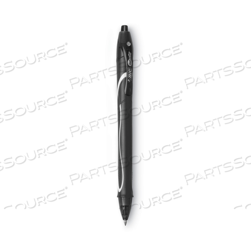 GEL-OCITY QUICK DRY GEL PEN, RETRACTABLE, MEDIUM 0.7 MM, BLACK INK, BLACK BARREL by BIC GEL-OCITY QUICK DRY GEL PEN, RETRACTABLE, MEDIUM 0.7 MM, BLACK INK, BLACK BARREL by BIC
