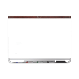 PRESTIGE 2 DURAMAX MAGNETIC PORCELAIN WHITEBOARD, 48 X 36, MAHOGANY FRAME by Quartet